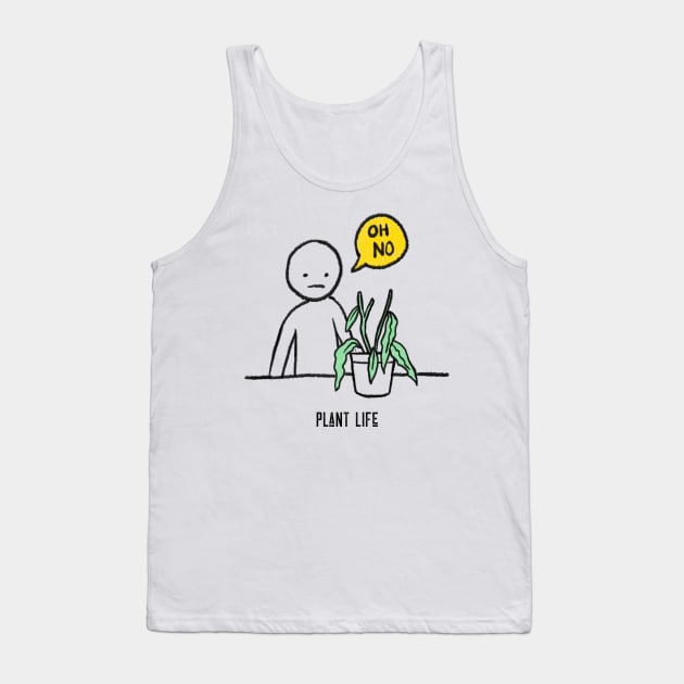 Plant Life Funny Simple Cartoon Tank Top by Always Growing Boutique